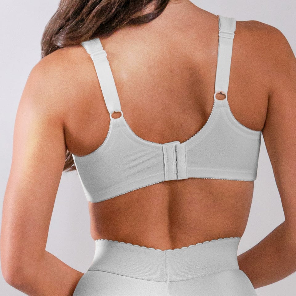 Style 7102 | Full Figure Super Support Soft Cup Bra - White - Image 3
