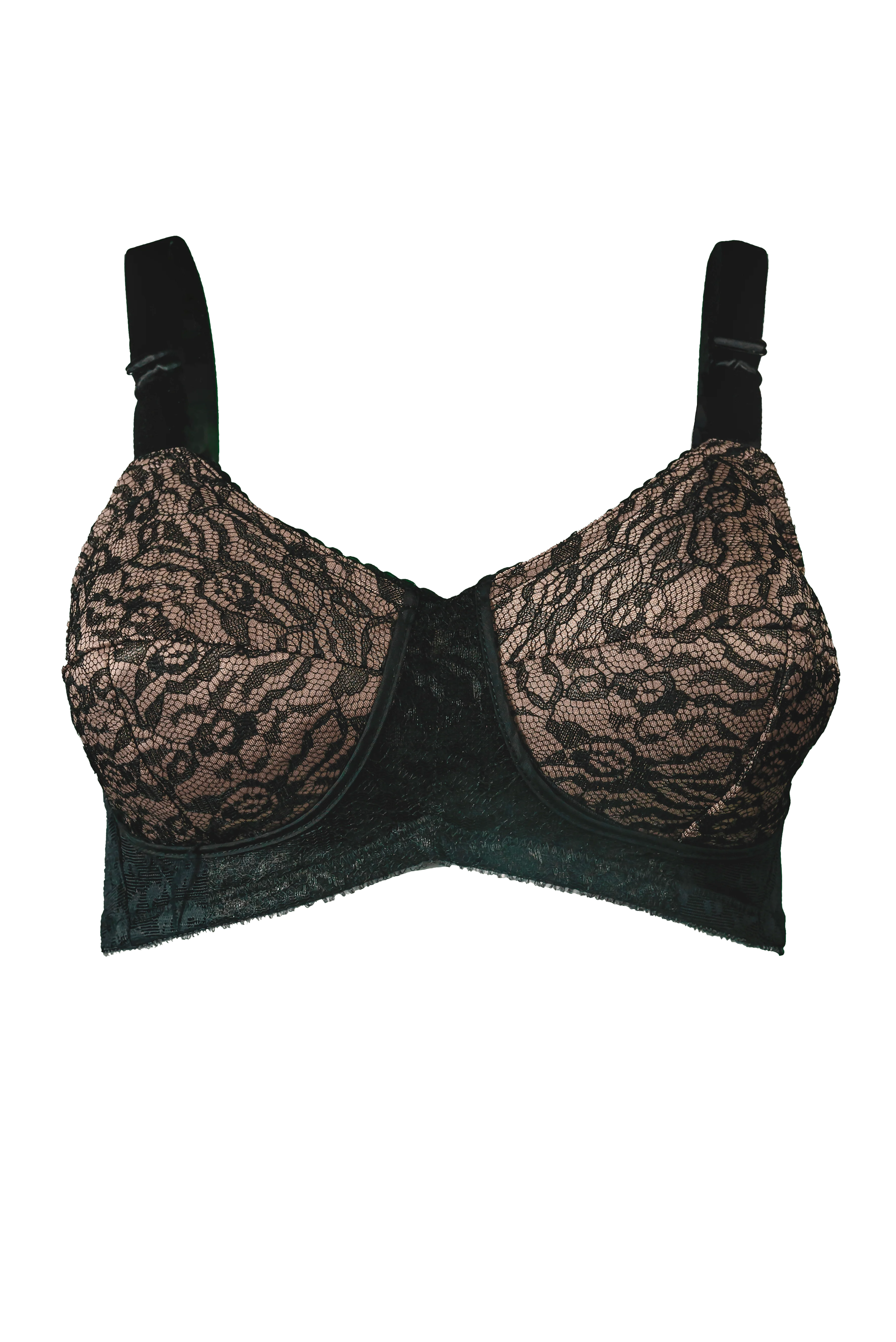 Style 2101 | Expandable Cup Wireless Shaper Bra - Mocha - Image 2