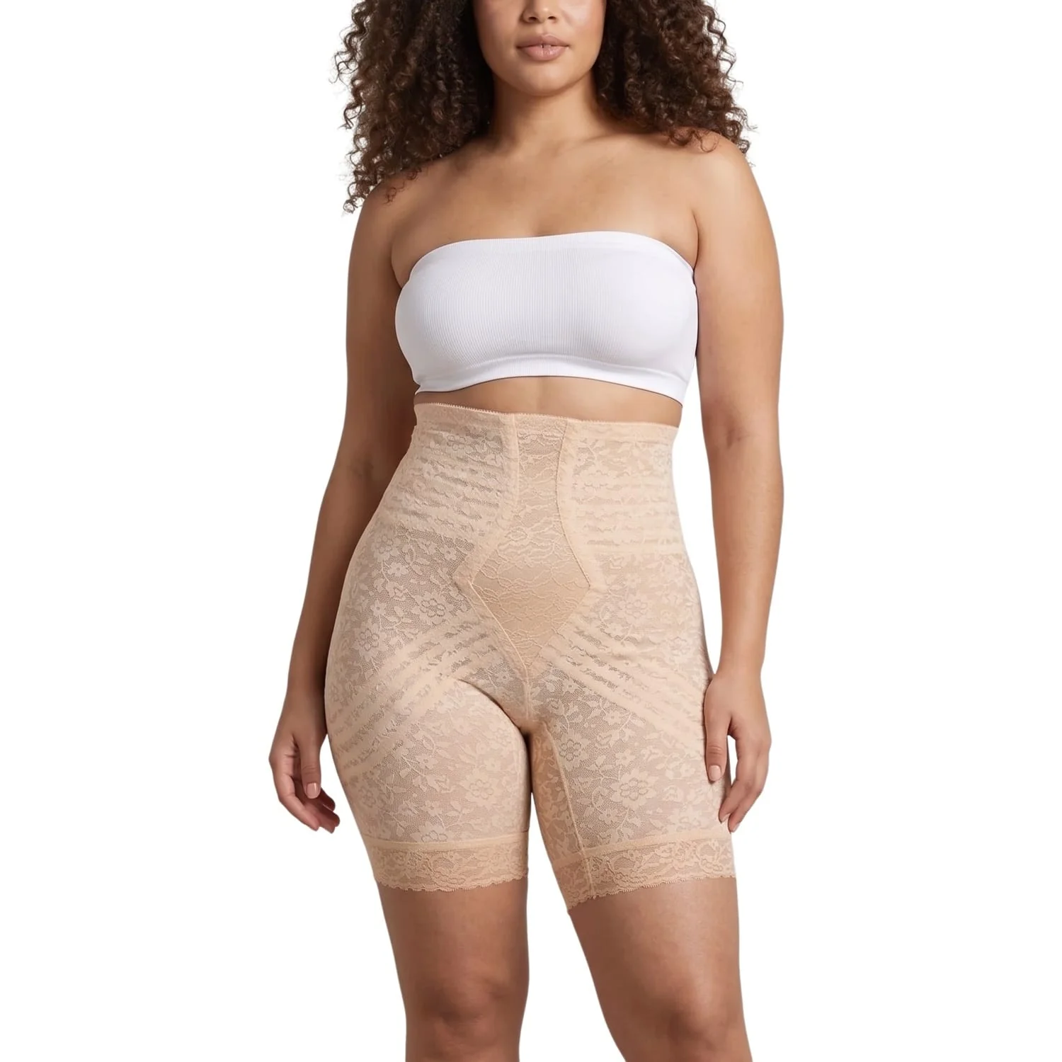 Style 6207 | No Roll High Waist Lace Thigh Slimmer with Extra Firm Support - Image 18