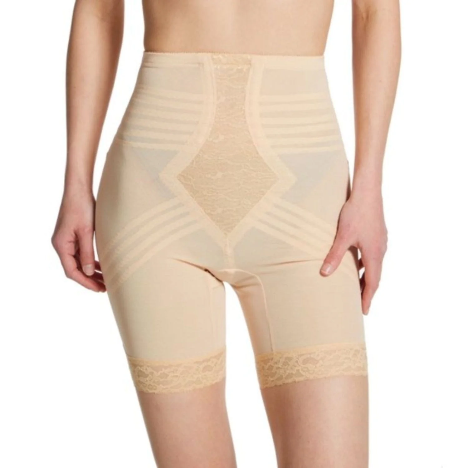 Style 6209 | Breathable High Waist Thigh Slimmer | No Roll Power Mesh Hourglass Shaper | Firm to Extra Firm Support - Image 17