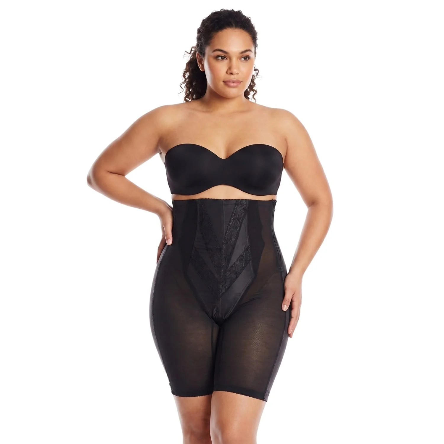 Style 6210 | High Waist Long Leg Shaper with Side Zipper |  Extra Firm Control - Image 11