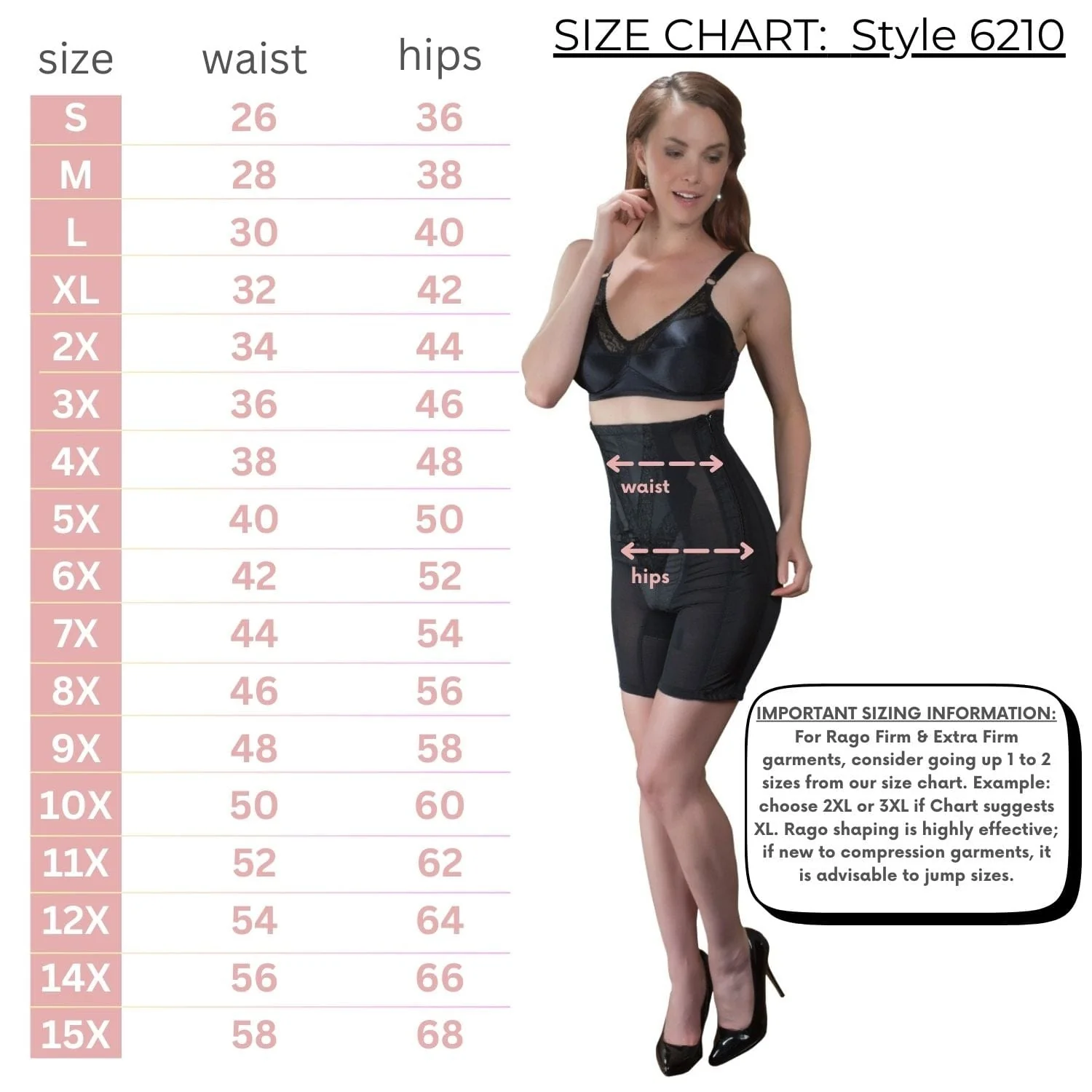 Style 6210 | High Waist Long Leg Shaper with Side Zipper |  Extra Firm Control - Image 15