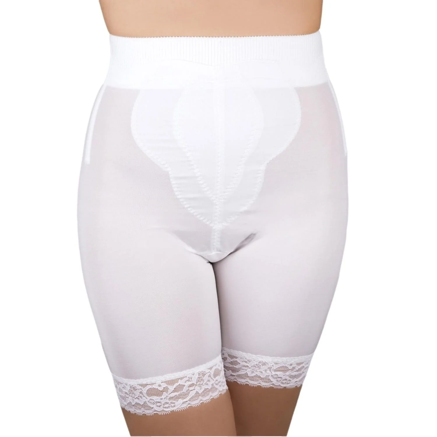 Style 6226 | High Waist Thigh Slimmer with Tulip Front Panel | Memory Compression Fabric | Medium Support - Image 11