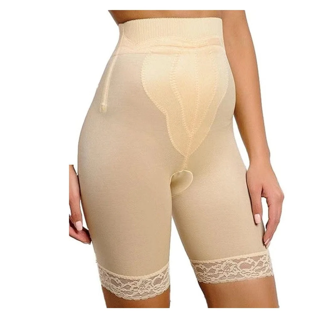 Style 6226 | High Waist Thigh Slimmer with Tulip Front Panel | Memory Compression Fabric | Medium Support - Image 6