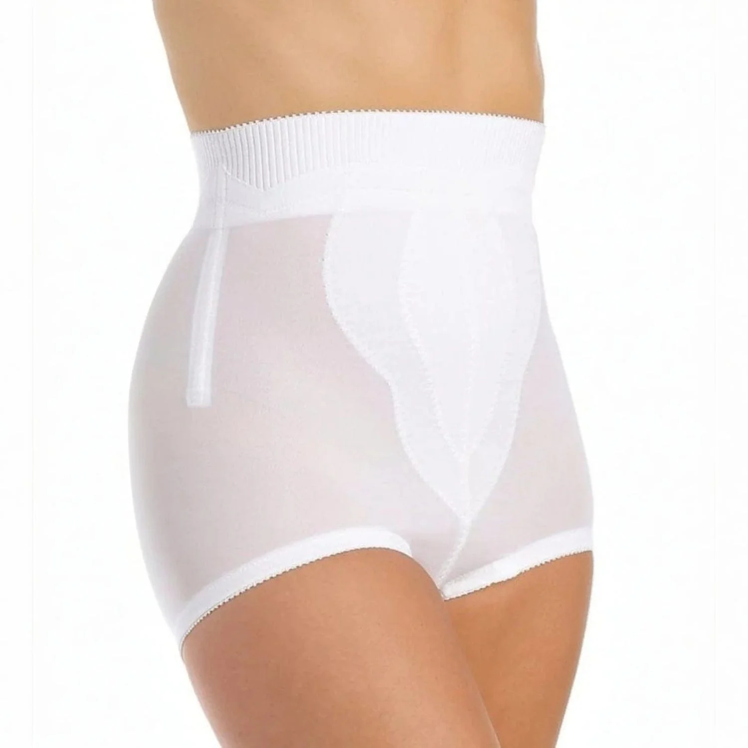 Style 6296 | High Waist Panty Brief with Tulip Front Panel | Memory Compression Fabric | Medium Support - Image 13