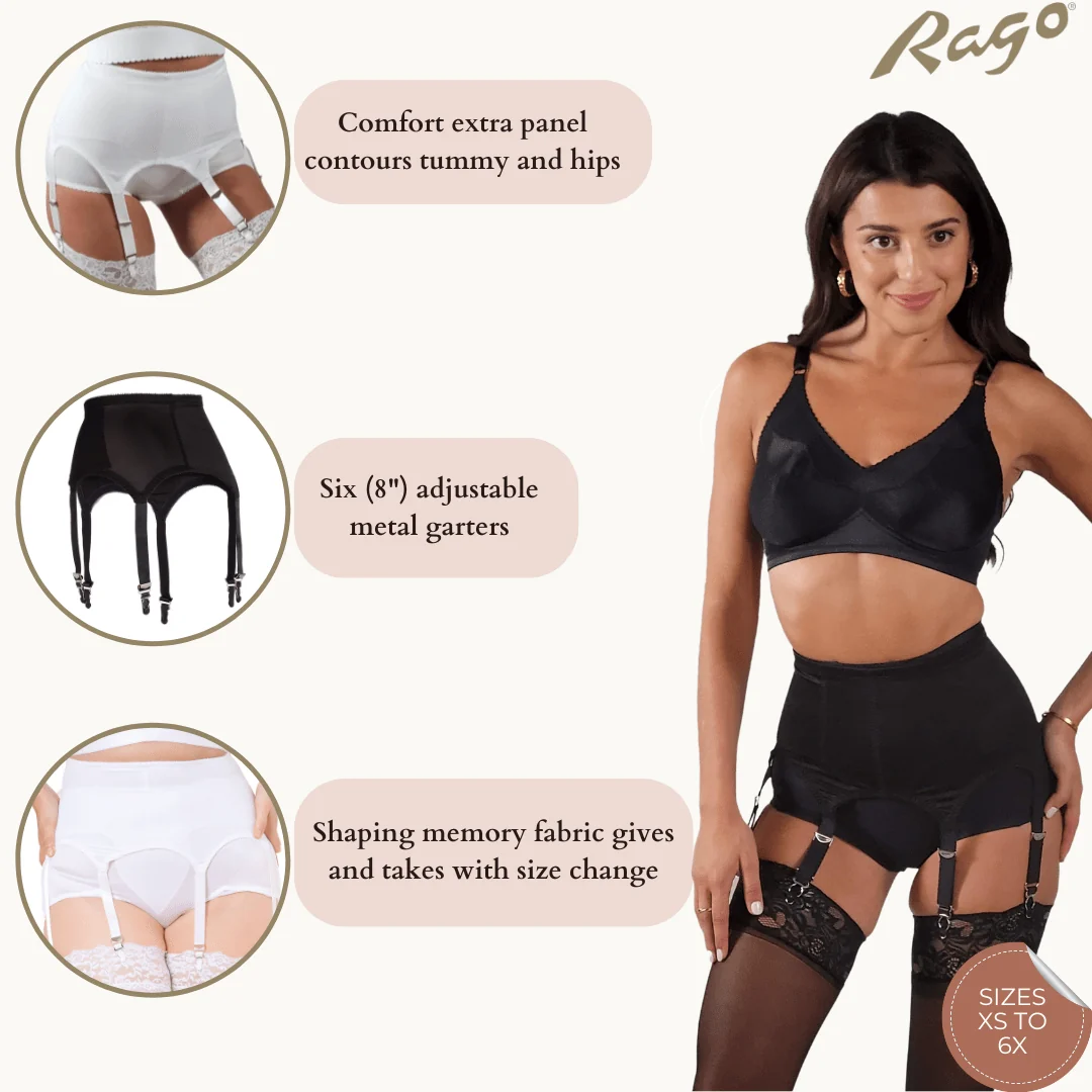 Style 72522 | Garter Belt | Six Metal Garters | Moderate Shaping & Tummy Control - Image 12